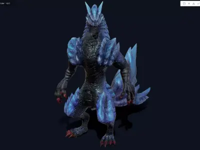 Monster Hunter Low-poly 3D model
