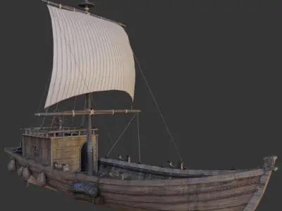 Ship Pack Low-poly 3D model buy