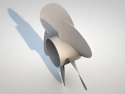Propeller 3D model Polygon mesh