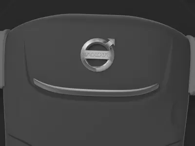 Volante Volvo bus Low-poly 3D model