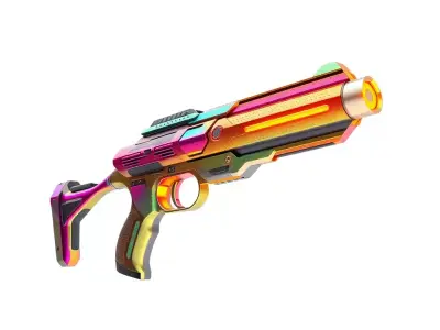 Neon Spectrum Blaster model pack Low-poly 3D model