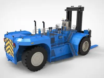 industrial heavy forklift  3D model