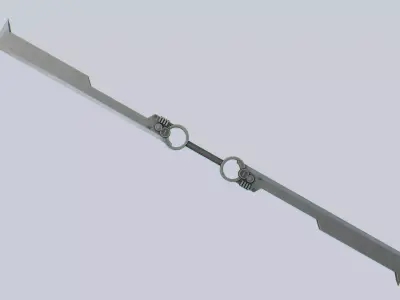 Twinblade Low-poly 3D model