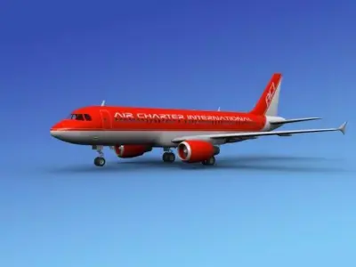 Airbus A320 Air Charter Intl 2 3D model