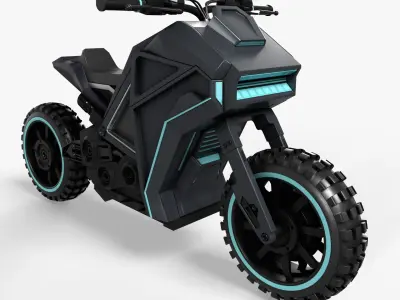 Adventure Motorcycle 3D model order