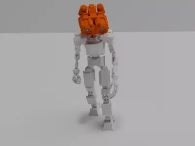 A High-Fidelity Humanoid Robot Model 3D model