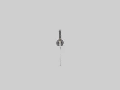 Trainingsword Model Low-poly 3D model