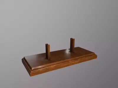 Antique Display Stand Low-poly 3D model