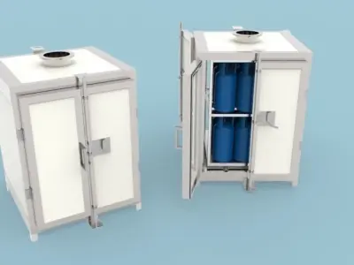 Powder Coating Oven Machine 3D model