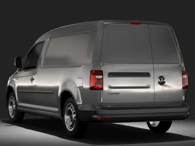 Volkswagen Caddy Panel Van L2 2RD 2017 3D model