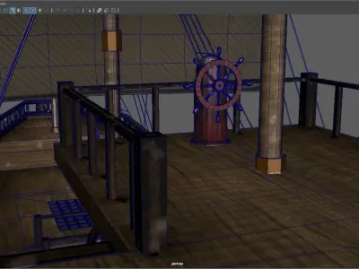 Black Pearl Low-poly 3D model