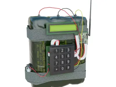 C4 Bomb Low-poly 3D model purchase