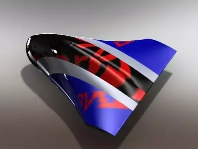 blended wing body2 Free 3D model