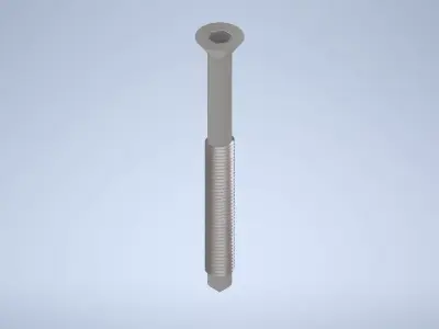 Flat-Top Metric Screws IKEA Part 123756 3D model