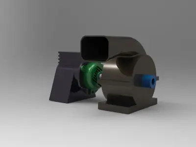 Blower Assembly Free 3D model