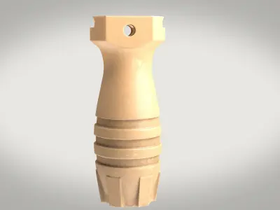 Tactical Hand Grip Two Texture sets Low-poly 3D model
