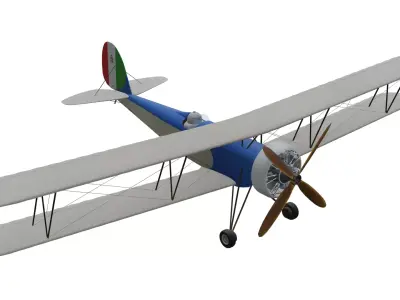 Caproni Ca 161 Bis Low-poly 3D model