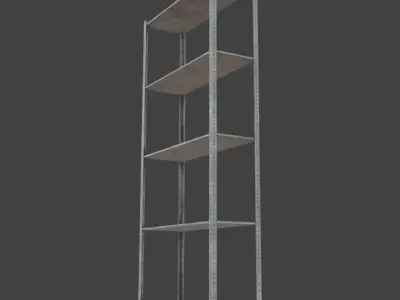 Rack standard Low-poly 3D model