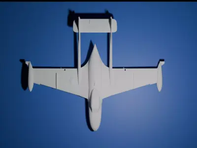 De Havilland Sea Venom FAW 20  3D print model