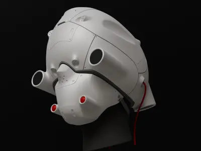 Sci-Fi helmet Free 3D model