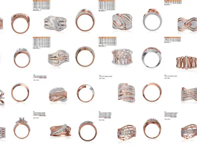 JCD 50 RING FILES 3D Model Pack