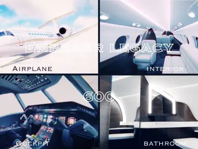 Embraer Legacy 600 3D model