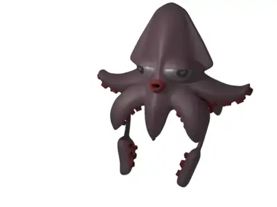 Little Squid Low-poly 3D model
