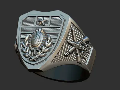 Exercito Brasileiro Anel - Brazilian Army Ring  3D print model