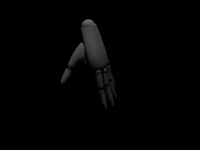 Hand of a female robot Free 3D model