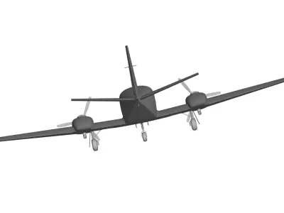 cessna 404 3D model