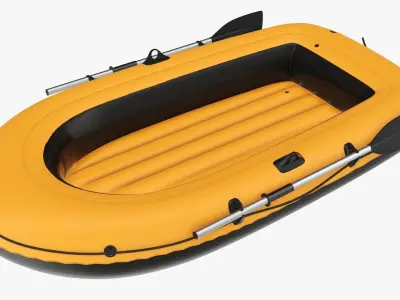Boat inflatable 04 v2 3D model