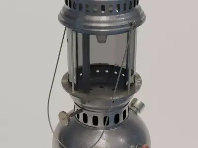 Lamplight metal lantern 3D model