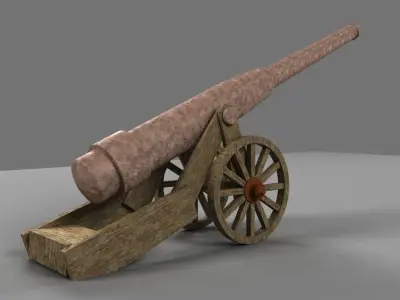Cannon 3D model buy