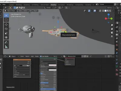scifi weapon  Low-poly 3D model buy