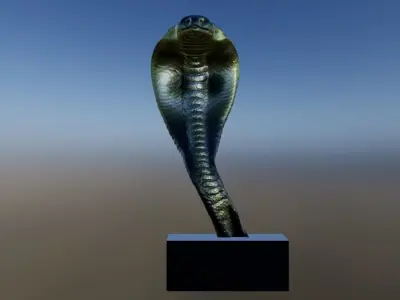 Cobra on Stand Free 3D model