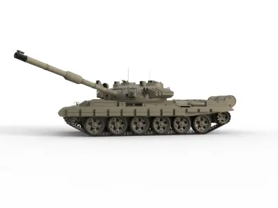 Military tank army vehicle battle 3D model