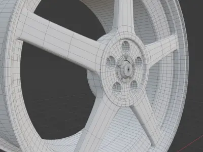 3D model rim wheel part7 3D model