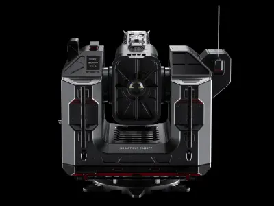 Scifi Laser Turret 3D model
