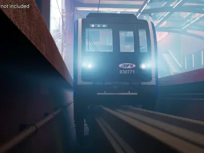 Chongqing Monorail Train 3D model purchase