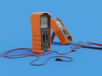 Digital Multimeter meter 3D model