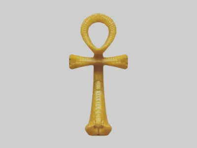 Golden Cripis Low-poly 3D model