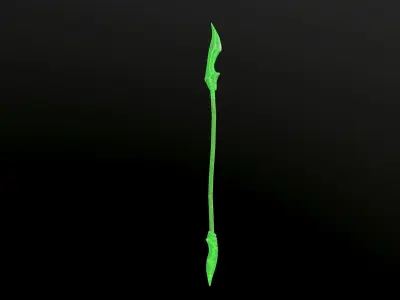 Weapon Spear PBR low-poly game ready Low-poly 3D model