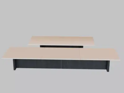 Boardroom Tables Low-Poly Free low-poly 3D model