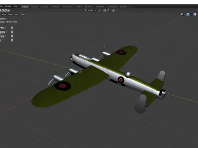 Avro Lancaster 3D model get