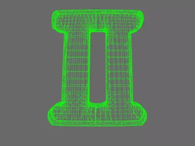 Space Knights V10B Standard Roman Numeral 02 Shoulder Symbols 3D print model