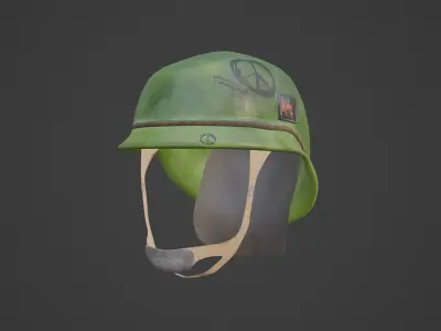 WAR HELMET Free low-poly 3D model