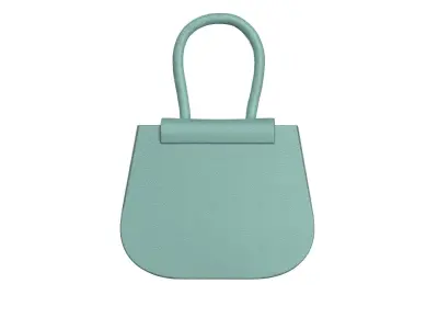 Mint Leather Flap Bag 3D model