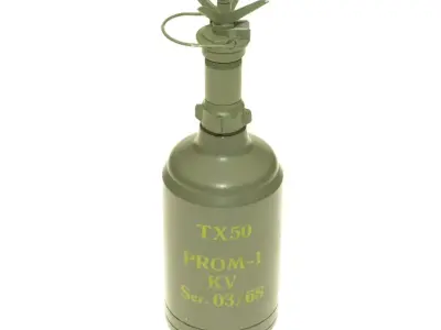 PROM-1 anti-personnel jumping fragmentation mine  3D print model