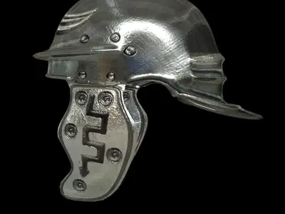 Romans helmet Low-poly 3D model