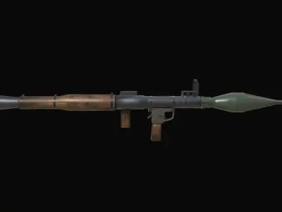 Gun RPG-7 Low-poly 3D model